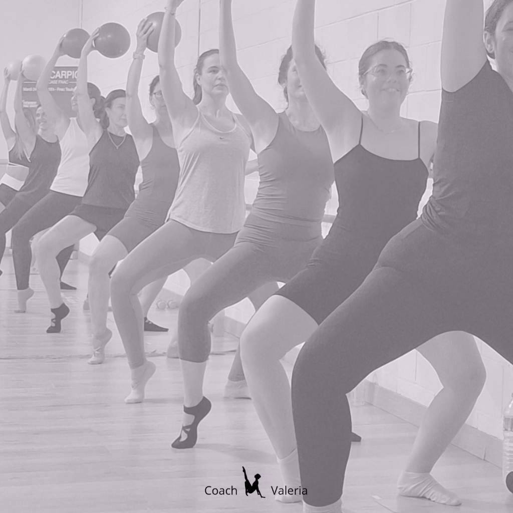 Ballet Barre Jerez, ejercicio en barra con balón